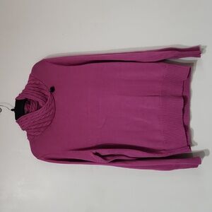 Women's. Croft & Barrow mauve/pink sweater with cable turtle neck size L